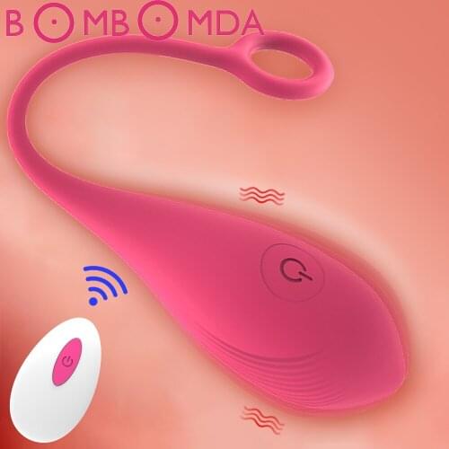 Liquid Silicone Erotic Jump Egg Remote Control Female Vibrators Clitoral Stimulator Vaginal G-spot Massager Sex Toys for Couples