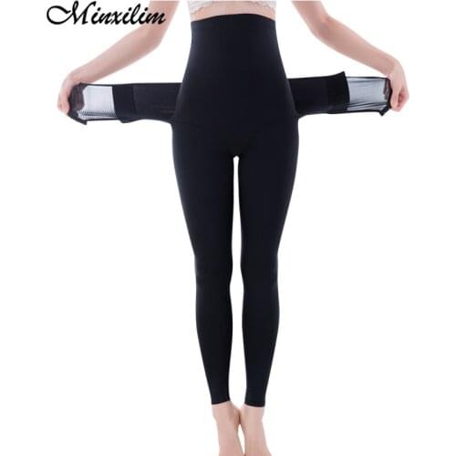 Minxilim Slimming Hight Waist Body Shaper Butt lifting Waist Trainer Sports Legging Sexy Shapewear Control Panties Leg Molding