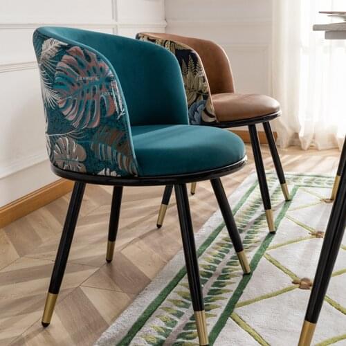 Nordic Living Room Dining Chairs for Home Furniture Bedroom Makeup Chair Modern Minimalist Restaurant Computer Backrest Armchair