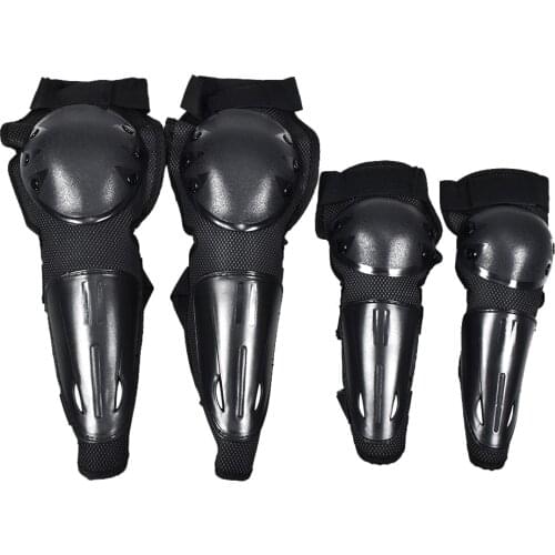 2 Pairs Motorcycle Motocross Bike Biker Elbow & Knee Pads Protective Gear