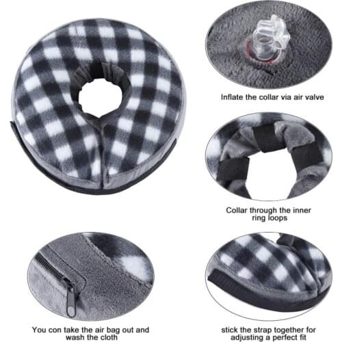 Pet Protective Collars for Dogs Cats Wound Healing Protection Dog Cat Collars Anti-Bite Neck Cone Recovery Circle Pet Supplies