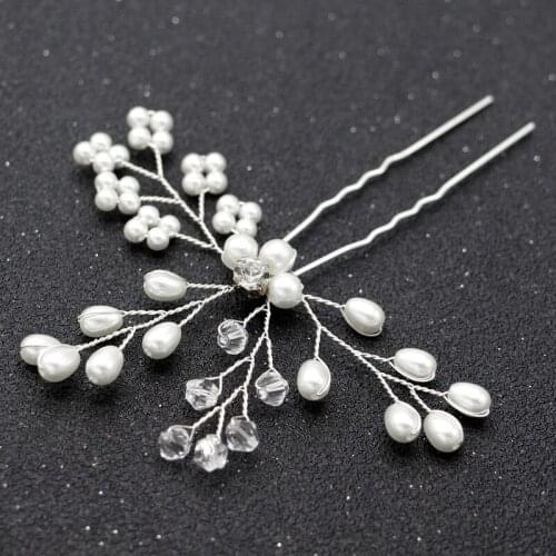 Bride handmade pearl hair headdress Wedding dress accessories hair accessories Bridal headdress Wedding accessories