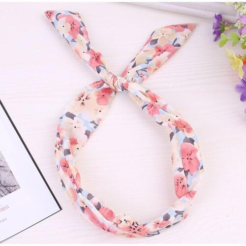 New Fashion Women Cute Flowers Ears Comfortable Wash Face Bathe Hair Holder Elastic Headband Girls Hairbands Hair Accessories
