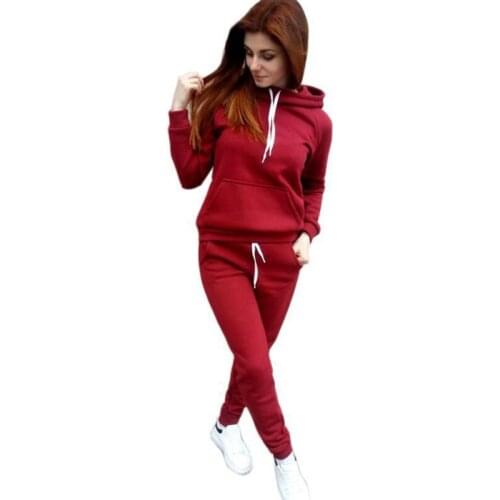 Womens Loose Hooded Suit Long-Sleeved Top and Pants Sports Streetwear Suit Jogging Suit 2021 Spring and Autumn New Products