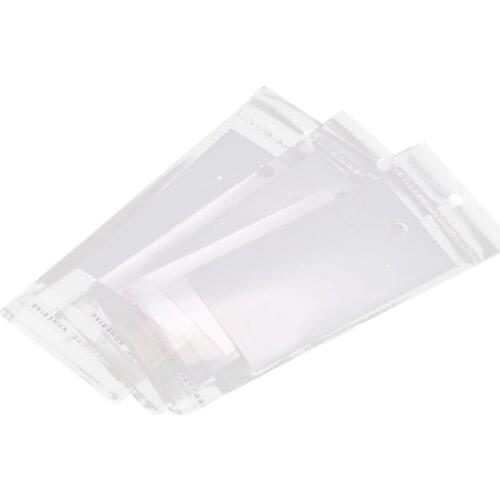 100 Sets Ear Hooks Earring Display Cards 9cmx5cm with Self Adhesive Bags 15cmx6cm