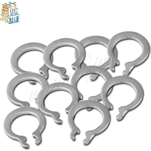 100Pcs DIN471 GB894 M3 M 4 M5 M6 Gourd Type Washer 304 Stainless Steel C-type Elastic Ring External Circlip Snap Retaining HW100