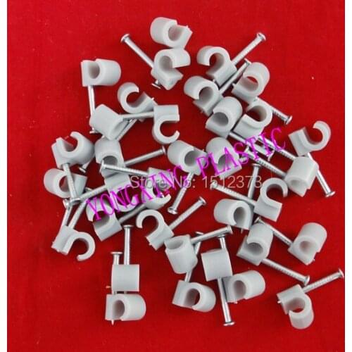 100pcs/bag hook cable clips PE material 0407