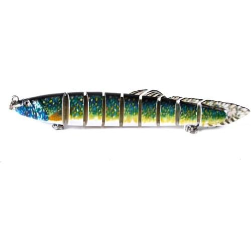 13.5cm 21g isca Artificial eel Lure Hard Fishing Lure 9 Segments Sinking Wobblers Multi Jointed Swimbait Crankbait pesca tackle
