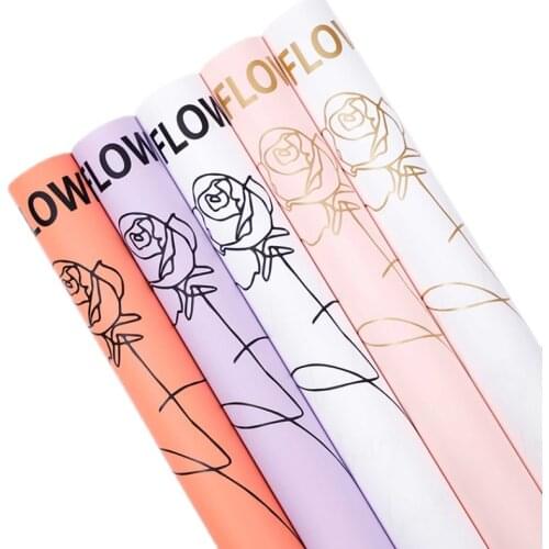 20 Counts Flower Packaging Paper Waterproof Korean Flower Wrapping Paper Floral Bouquet Gift Wrapping Supplies