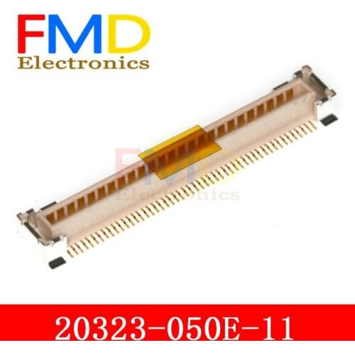 A new 20323-050 - e - 20323-11 050 e I - 50 pin 0.5 MM spacing PEX connector