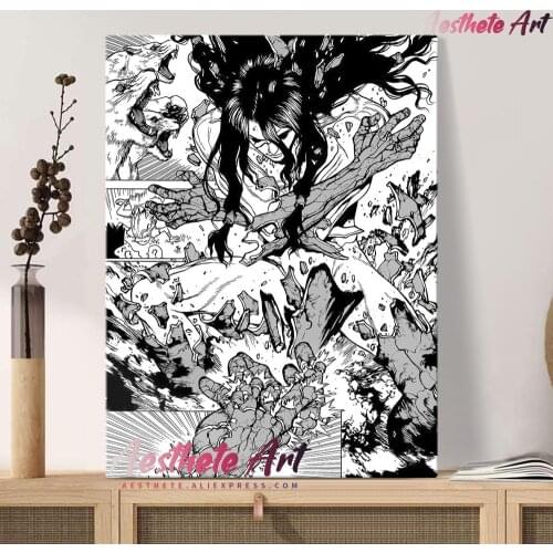 Dr Stone Manga Art Tsukasa Shishio Anime Home Decor Canvas Painting Wall Pictures Living Room Decoration Art Posters Prints