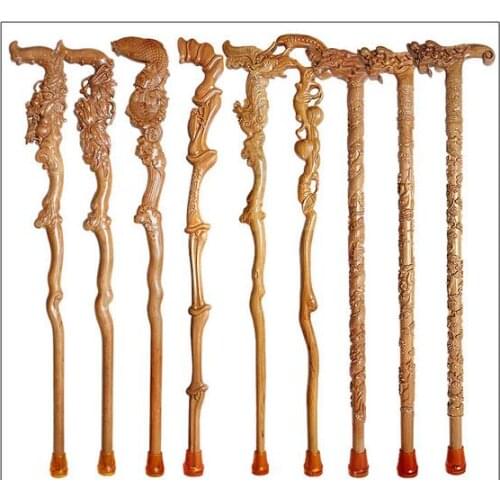 Mahogany wood stick TZ Zhai stick old men wooden crutch crutches leading the elderly Gentleman mahogany solid Natural wood cane