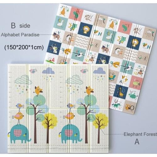 Baby climbing mat Childrens toddler mat Child safety protective carpet kid pattern durable cushion Baby play mat Foldable