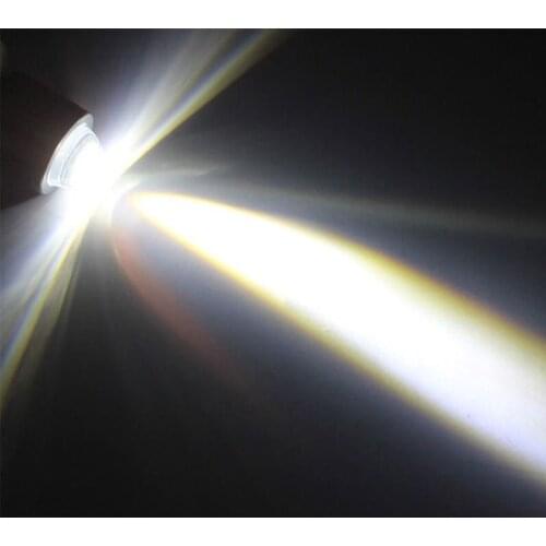 Scooter Bicolor LED Fisheye Headlight Conversion Bulb H4 to High Low Beam Light 40GF