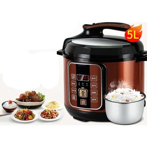 Electric Pressure Cookers Intelligent rice cooker pressure cooker 5-6 electric pressure cooker household. 5L NEW