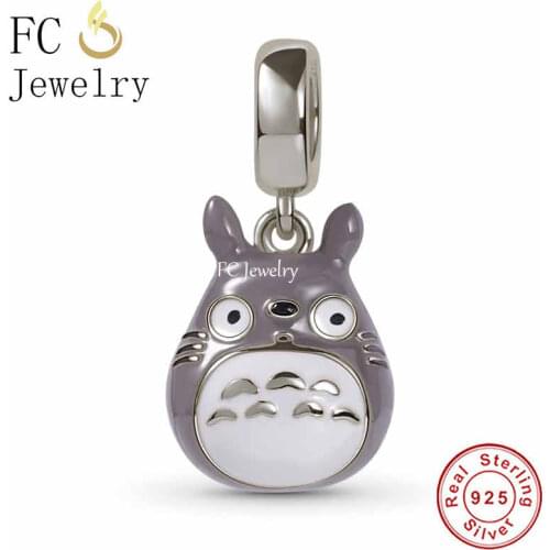 FC Jewelry Fit Original Charm Bracelet 925 Sterling Silver Love Cartoon Chinchilla Mouse Cat Bead For Making Women Berloque 2021