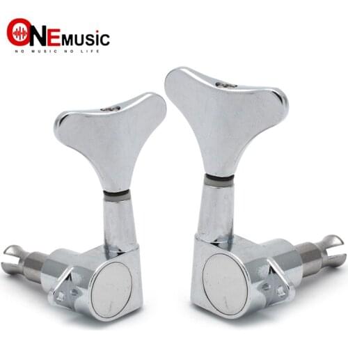 Chrome Electric Bass Guitar Tuning Pegs Tuners Machine Heads Tuning Keys/buttons Guitar Parts Left and Right hand