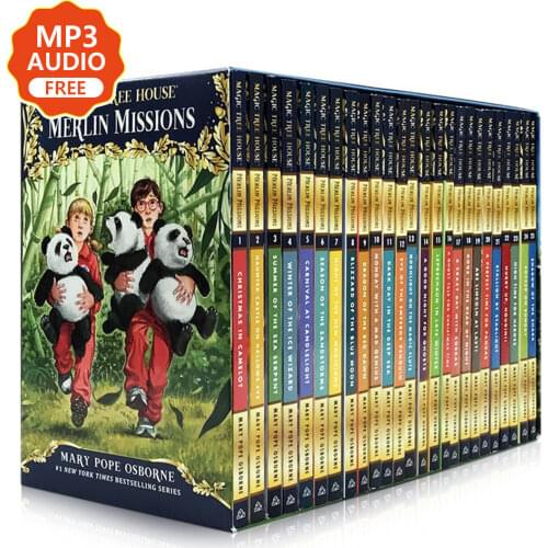25 Books/set MagicTree House Merlin Missions English Reading Story Books Children Adventure Science Chapter Book for Kids