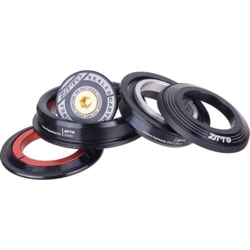 MTB Road Bike ZS44/ZS56 External Cone Tube Tapered Heads Cone Straight Dual Purpose Bowl Set Bicycle Headset Bearing Set Tapered
