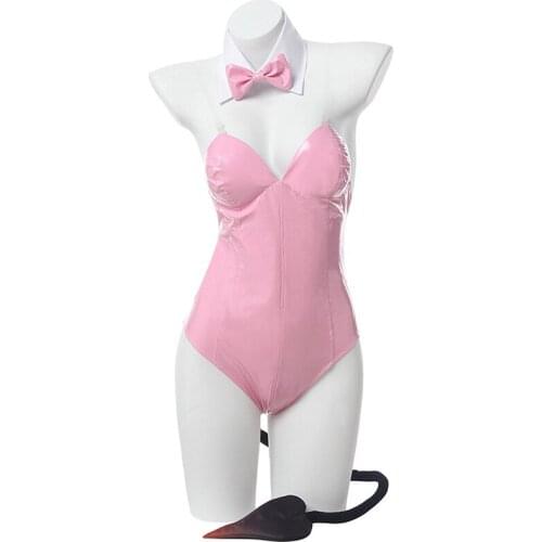 Anime To Love-Ru Darkness Cosplay Costume Sexy Bunny Momo Belia Deviluke Halloween Party Pink Jumpsuit Suits Dress up C148K180