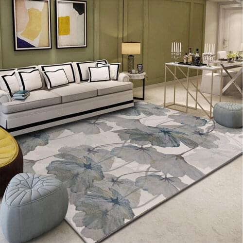 Sofa Rugs Modern 3D Print Area Rugs Nordic Modern Abstract Living Room Carpet Plant Pattern Print Carpet