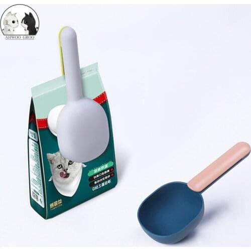 Pet Food Spoon For Dog Bowls Multi-Function Bowl For Cats/Puppies/Small Dogs Scoop For Cat Food Dog Food Water Bowl Fountain