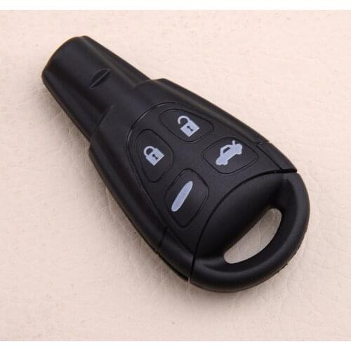LTQSAAM433TX Black 4 Buttons Car Remote Key Fob Accessories Fit For Saab 9-3 9-5 2003 2004 2005 2006 2007 2008 2009 3659-SAAM433