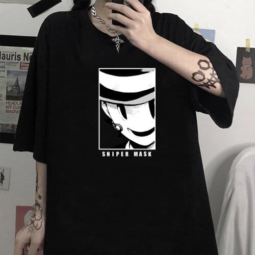 Tenkuu Shinpan High-Rise Invasion T Shirts Men Women Sniper Mask Tee Summer
