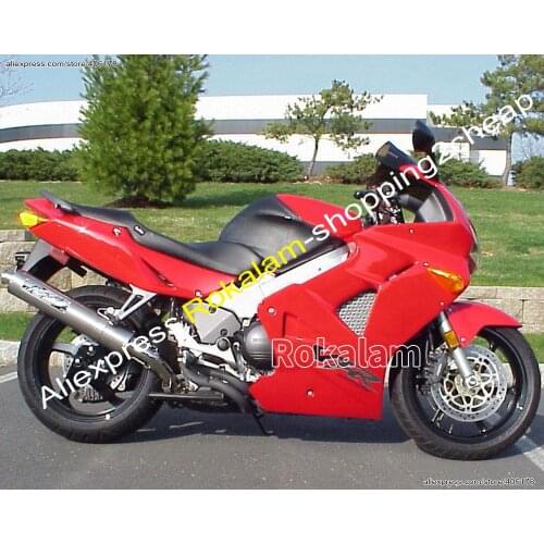 For Honda VFR800 Fairing 98-01 VFR 800 RR VFR800RR VFR 800RR 98 99 00 01 Full Red 1998 1999 2000 2001 Motor Fairing