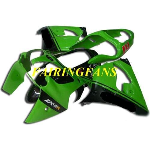 Motorcycle Fairing Body kit for KAWASAKI Ninja ZX9R 00 01 ZX 9R 2000 2001 ABS Green Fairings bodywork+gifts KS03