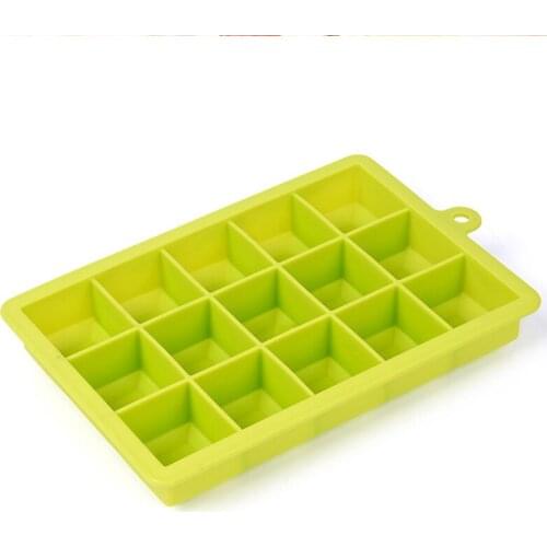 Ice Trays Silicone Ice Block Stencils Easy-Release Flexible Ice Template 15 Cavity for Cocktail Whiskey Baby Food WXV Sale