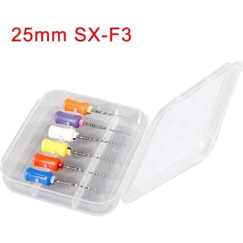 Dental Mixed Endodontics NiTi Super Rotary Endo Files SX-F3 for Hand 25mm