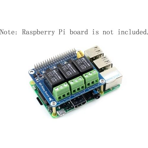 5V 3 Channel Relay Module Expansion Board HAT for Raspberry Pi 3 3B+ 4