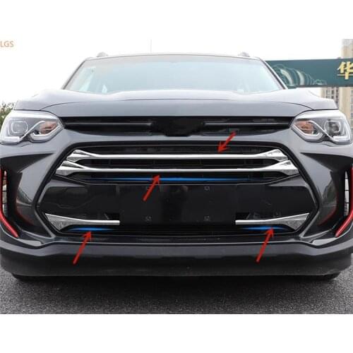For Chevrolet ORLANDO 2018-2019 High-quality ABS Chrome Front grille Decorative strip Anti-scratch protection Car styling