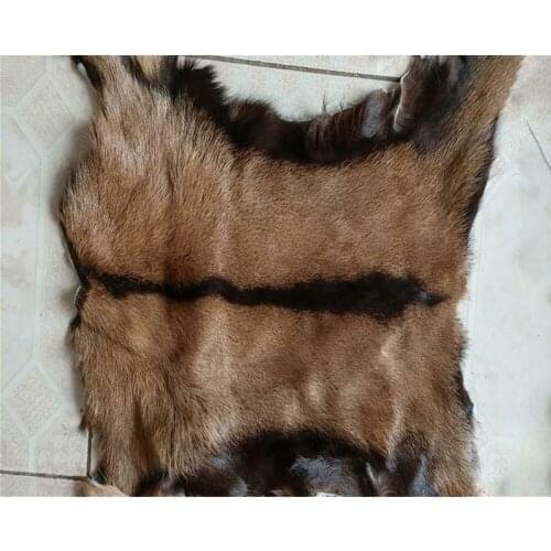 1pcs Real Antelope Fur Skin Rug Pelt Fur Sheep Nature Leather Schaffell Fur Skin Clothing Bags Scarf Handmade Craft Accessories