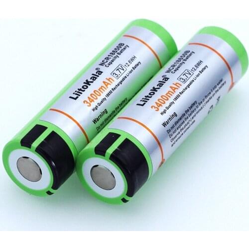 1 pcs. The new original 18650 liitokala NCR18650B 3400 mAh lithium rechargeable battery