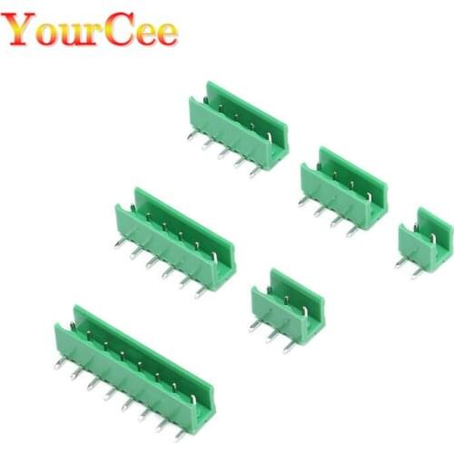 10pcs/lot 3.96mm Pitch Connector 2P/3P/4P/5P/6P/8P HT3.96 300V 10A Curved Needle Socket Terminal Block