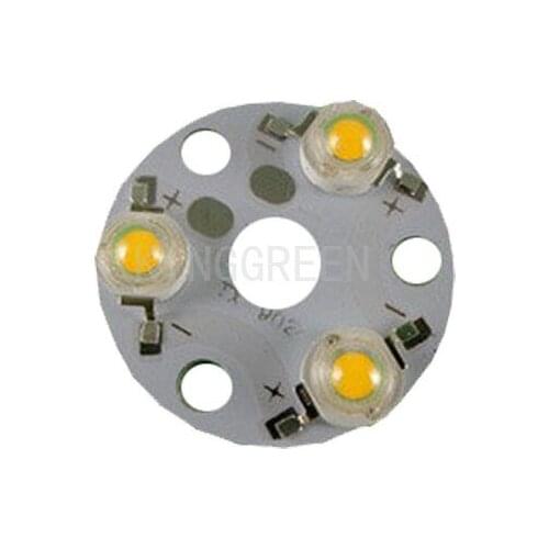 100X best quality LED 3W high power led with 32mm diameter luminium PCB free shipping