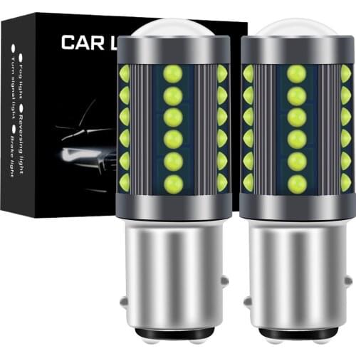 2pcs 1156 BA15S P21W 1157 P21/5W BAY15D BAU15S PY21W LED Car Tail Bulb Brake Lights Reverse Lamp Daytime Running Signal Light
