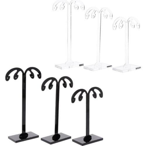 3 Pcs/set Acrylic Earrings Ear Studs Display Stand Earring Jewelry Showing Storage Props Shelf