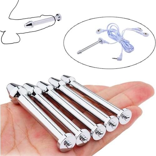 5Pcs Electric Shock Sex Accessories Male Masturbator Penis Plug Urethral Catheter Urethra Sounds Sounding Sex Toys For Men Gay