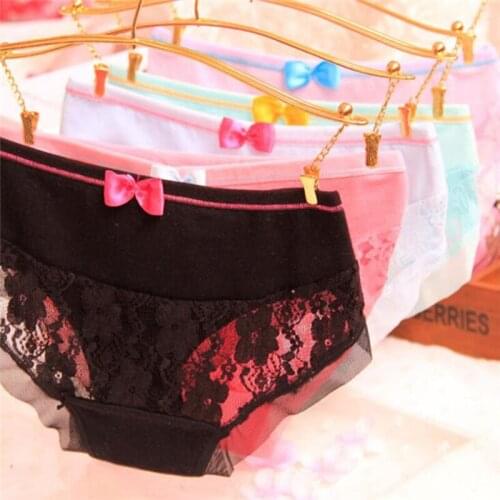 6 Fashion Cotton panties womens Childrens Girls Underwear Kids shorts priefs Comfort Multi-color SQ-816-6P