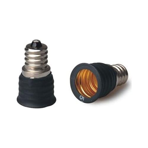 10pcs/lot E12 to E17 Lamp Base Socket Bulb Holder Adapter Fireproof Material Halogen LED Light Adapter Converter