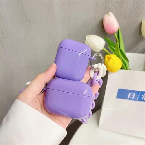 For Apple AirPods Pro 1 2 Fashion Acrylic bracelet Case for airpods pro 3 Bluetooth Earphone Accessories silicone cover