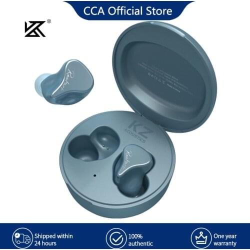 KZ SKS 1DD+1BA TWS Wireless Earphones Qualcomm Bluetooth 5.2 Hybrid Game Earbuds Touch Control Noise Cancelling Sport Headset