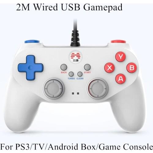 BETOP USB Game Controller For PS3 Raspberry PI PC Android TV Box Steam Game Console Mini PC Handheld Wired Gamepad Joystick