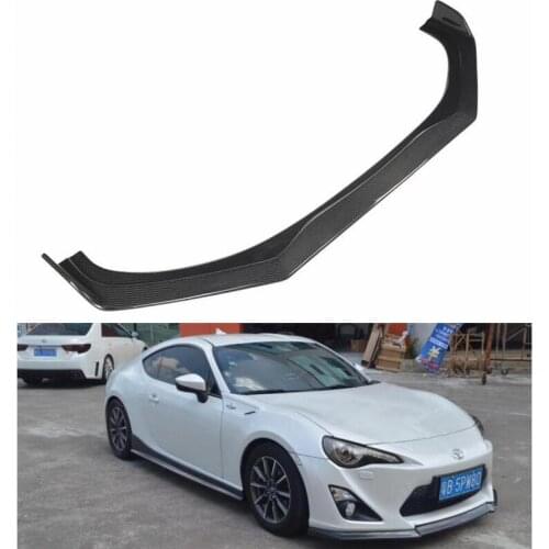 REAL CARBON FIBER Front Lip Spoiler Bumper Cover FOR TOYOTA 86 GT86 GT 2017 2018 2019 2020