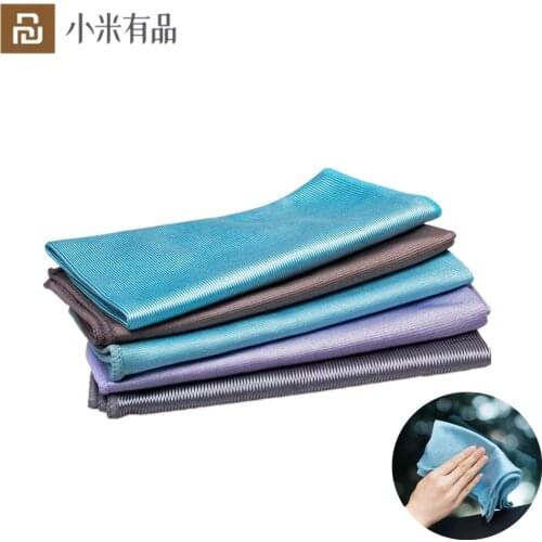 Cleaning Cloth Microfiber For Kitchen Car Glass Mirror High Efficient Stain Removal Scouring Pad Wiping Rag From Xiaomi Youpin