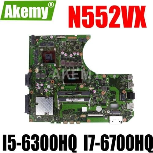 JIANSU New Mainboard For Asus N552VX N552VW N552V Mainboard Laptop Motherboard W/ I5-6300HQ I7-6700HQ GTX960M GTX950M