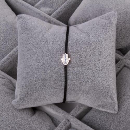 Fatma Master Hand Figured Zircon Cubic Zirconia İp Bracelet